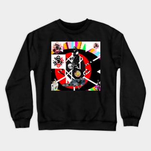 crazy bmx popart Crewneck Sweatshirt